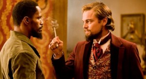 Jamie Foxx and Leonardo DiCaprio in Quentin Tarantino's ode to westploitation, 'Django Unchained'.
