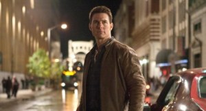 Tom Cruise stars as steely eyed bad-ass 'Jack Reacher'.