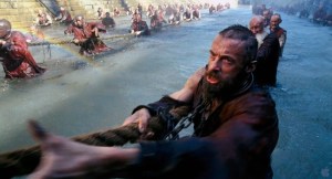 Hugh Jackman as Jean Valjean.