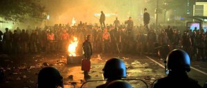 Dane DeHaan has a rough night -- even for a roadie -- in "Metallica: Through the Never".